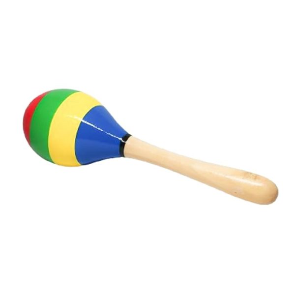 LittleLoot Wooden Baby Rattles Activity Toy – Handcrafted Non-Toxic Sensory Rattle for Infant Development – Colourful Sound-Making Toy for Early Motor Skills and Engagement