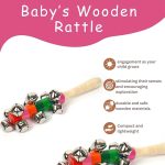 LittleLoot Wooden Rattle with Bell – Hand Crafted Sound Making Infant Toy for New-Born Babies and Kids – Non-Toxic, Eco-Friendly Wooden Rattles for Sensory Play, Motor Skill Development, and Musical Fun - Image 7