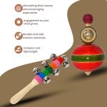 LittleLoot Wooden Rattle with Bell & Wooden Bambaram Combo – Eco-Friendly Handcrafted Baby Toy Set for Infants | Promotes Motor Skills Development | Safe, Durable & Non-Toxic | Ideal Gift for Newborns - Image 7