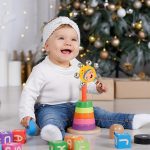 LittleLoot Baby Handle Jingle Bell Rattle – Soft Grip Wooden Sensory Toy with Gentle Jingle Sounds | Colorful Round Face Rattle for Infants & Toddlers | Safe Non-Toxic Baby Activity Gear (Random Color 1pc) - Image 8