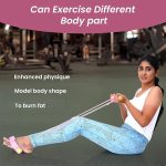 LittleLoot Yoga Pedal Puller Resistance Band for Exercise – Foot Pedal Tummy Trimmer & Abs Machine | Home Gym Equipment for Full Body Workout | Basic Yoga & Fitness Tool for Men & Women (Random Color) - Image 6