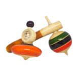 Click to see full view LittleLoot Wooden Bambaram Combo – Handcrafted Traditional Spinning Top Toy for Babies & Toddlers, Eco-Friendly, Non-Toxic, Supports Motor Skills & Hand-Eye Coordination, Baby Activity Gear Gift