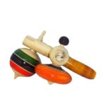 Click to see full view LittleLoot Wooden Bambaram Combo – Handcrafted Traditional Spinning Top Toy for Babies & Toddlers, Eco-Friendly, Non-Toxic, Supports Motor Skills & Hand-Eye Coordination, Baby Activity Gear Gift - Image 4