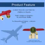 Wooden 3D Glider Aeroplane Toy for Toddlers – Handcrafted, Eco-Friendly & Non-Toxic Push Airplane Vehicle – Educational Toy for Motor Skill Development and Imaginative Play - Image 3